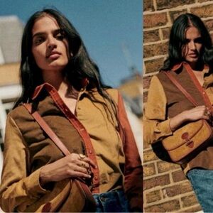 Sezane Colorblock Tomboy Shirt